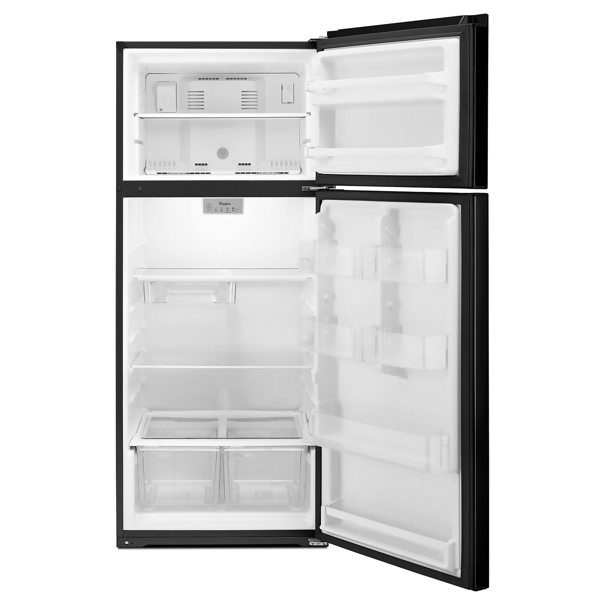 Whirlpool 28" 18 Cu. Ft. Black Top-Freezer Refrigerator - WRT518SZFB