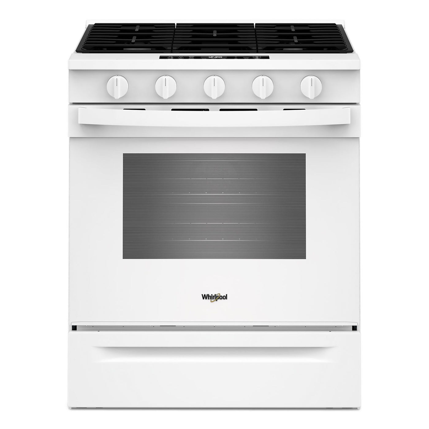 Whirlpool White Slide-In Gas Convection Range (5 cu.ft.) - WSGS5030SW