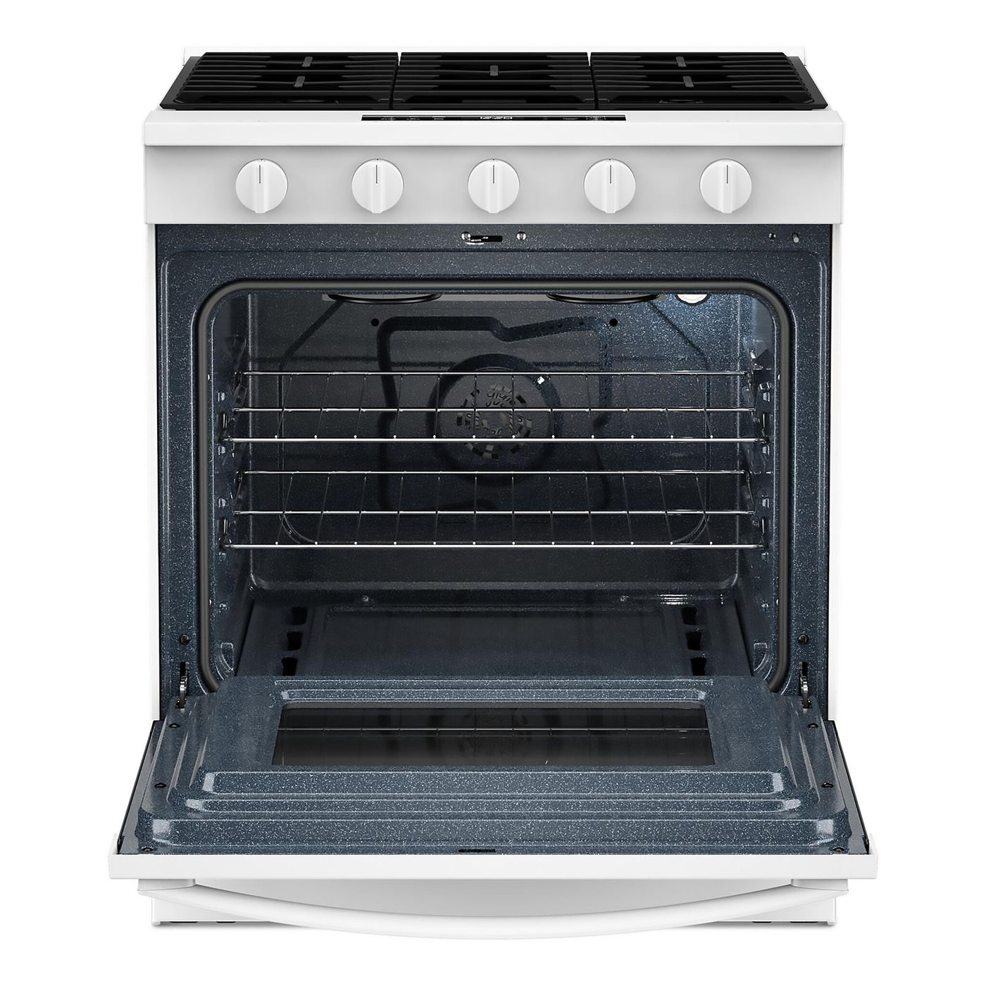 Whirlpool White Slide-In Gas Convection Range (5 cu.ft.) - WSGS5030SW