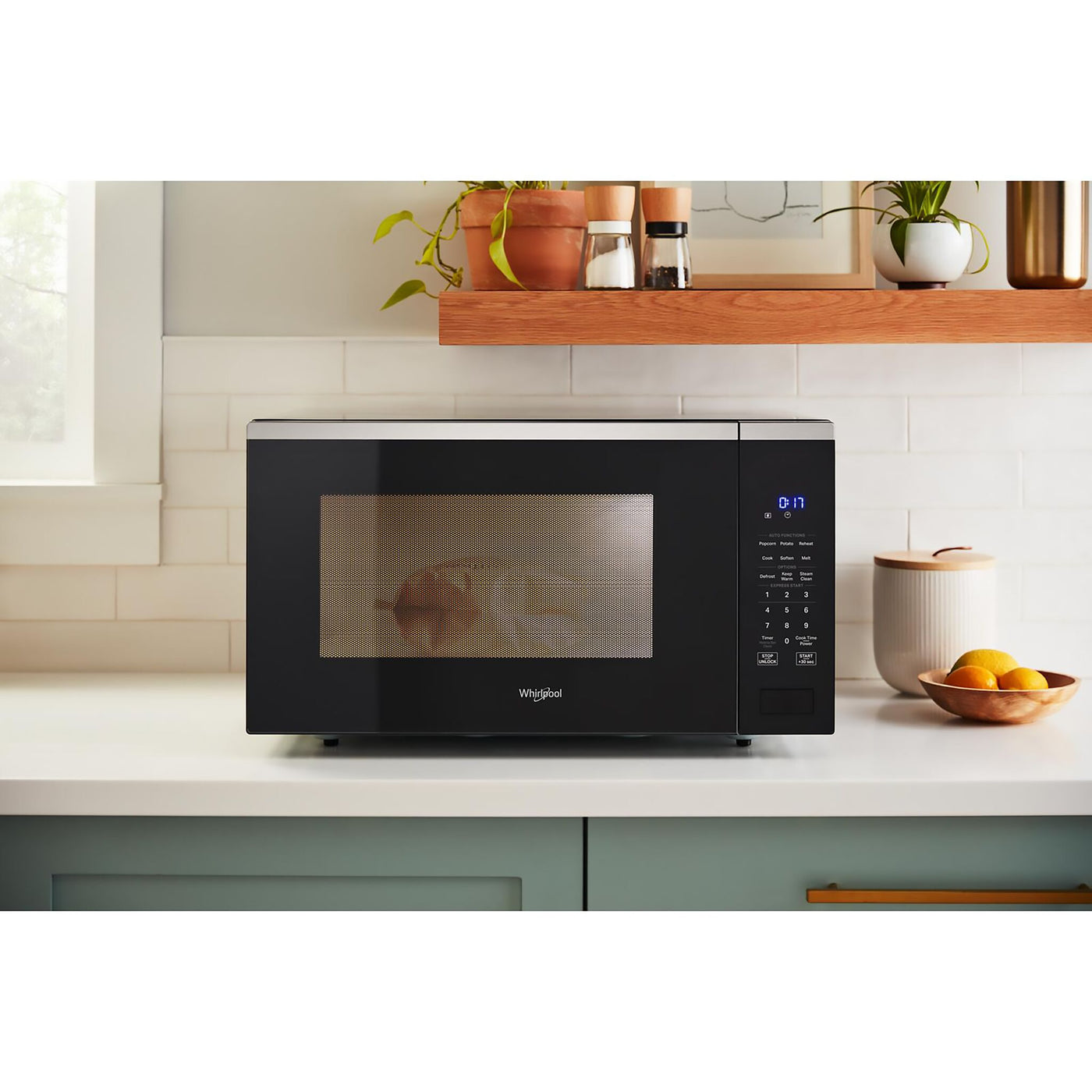 Whirlpool Fingerprint Resistant Stainless Steel Countertop Microwave (1.6 Cu.Ft.) - YWMCS7022SZ