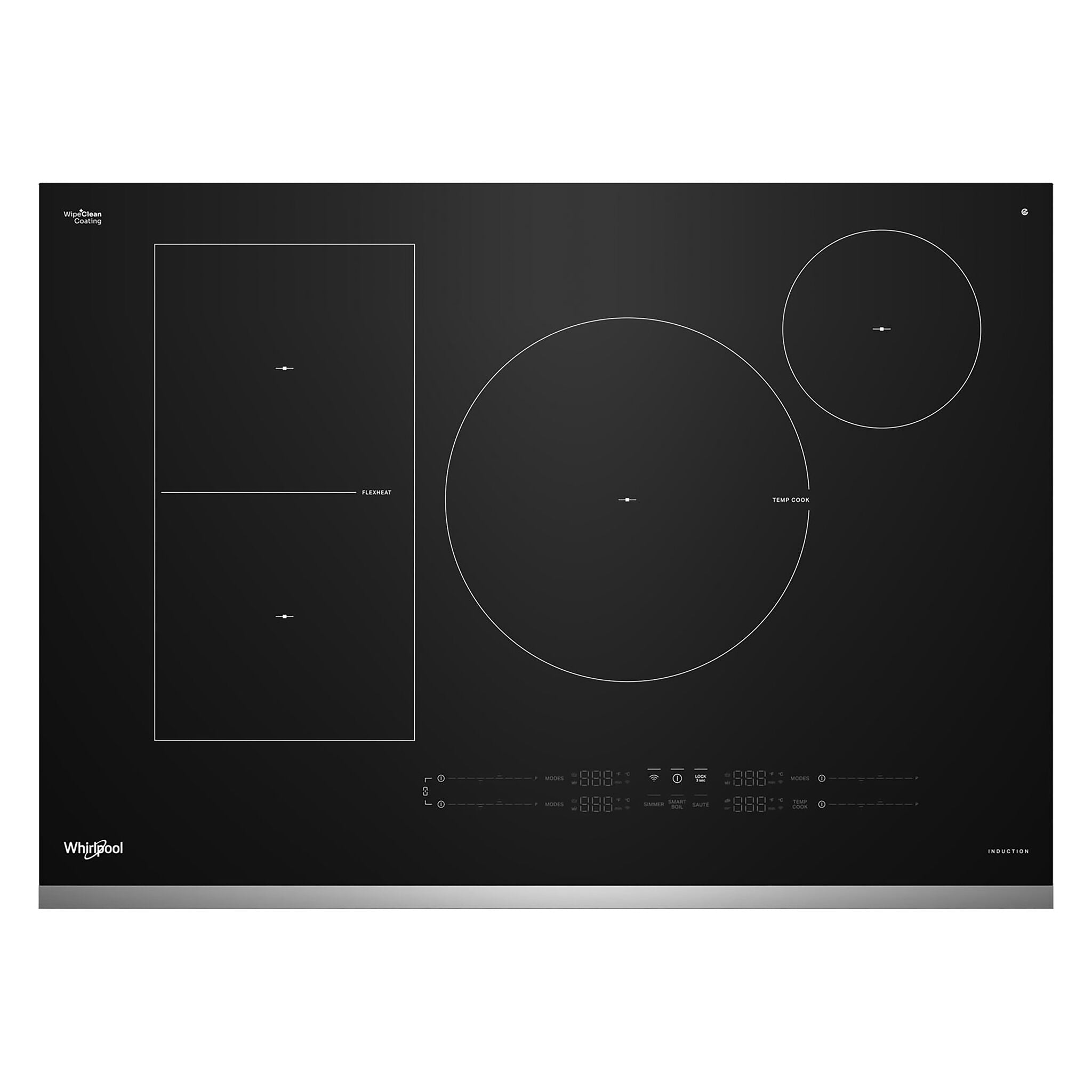 Whirlpool Stainless Steel 30" Induction Cooktop - WCIT7530SS
