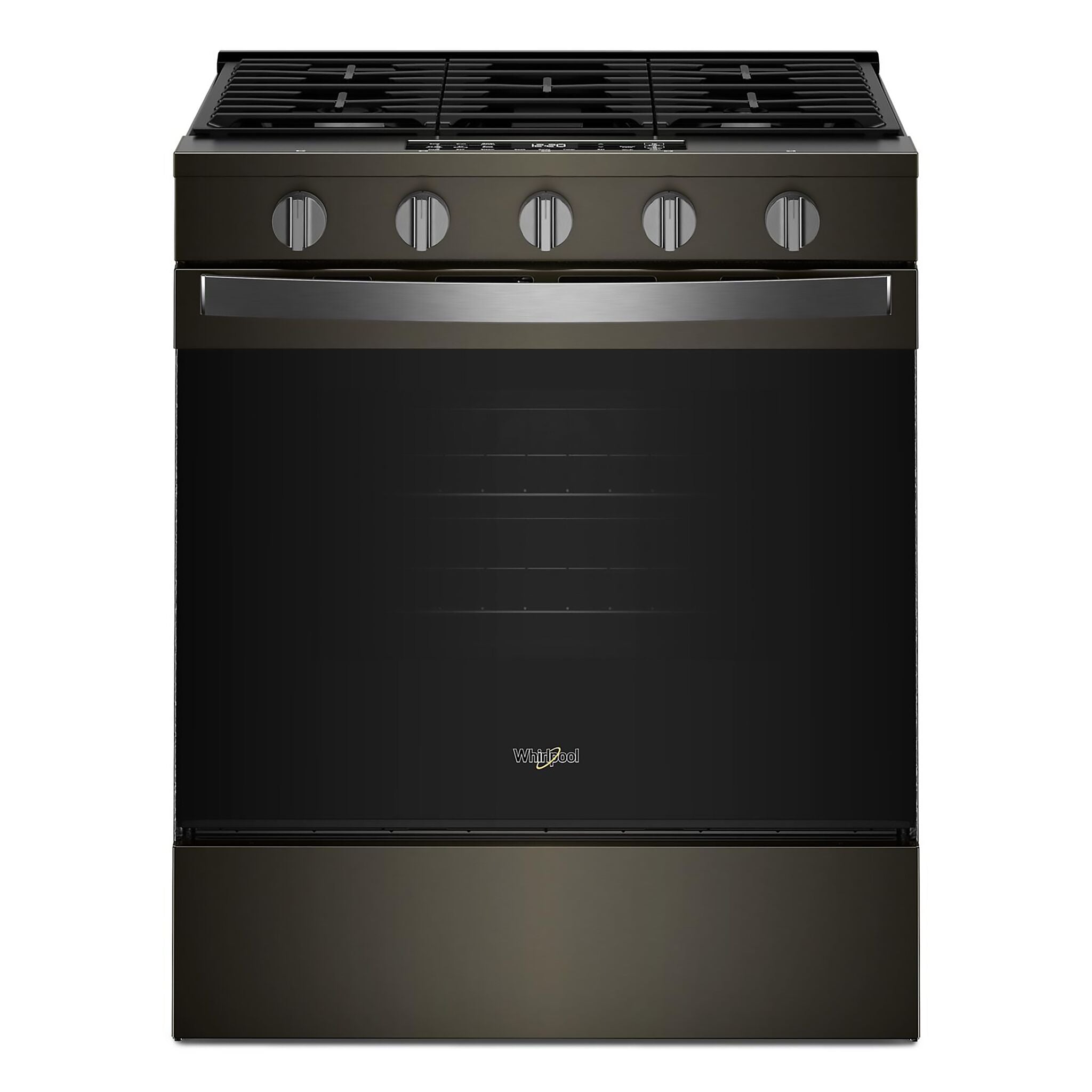 Whirlpool Black-on-Stainless Slide-In Gas Convection Range (5 cu.ft.) - WSGS5030SV