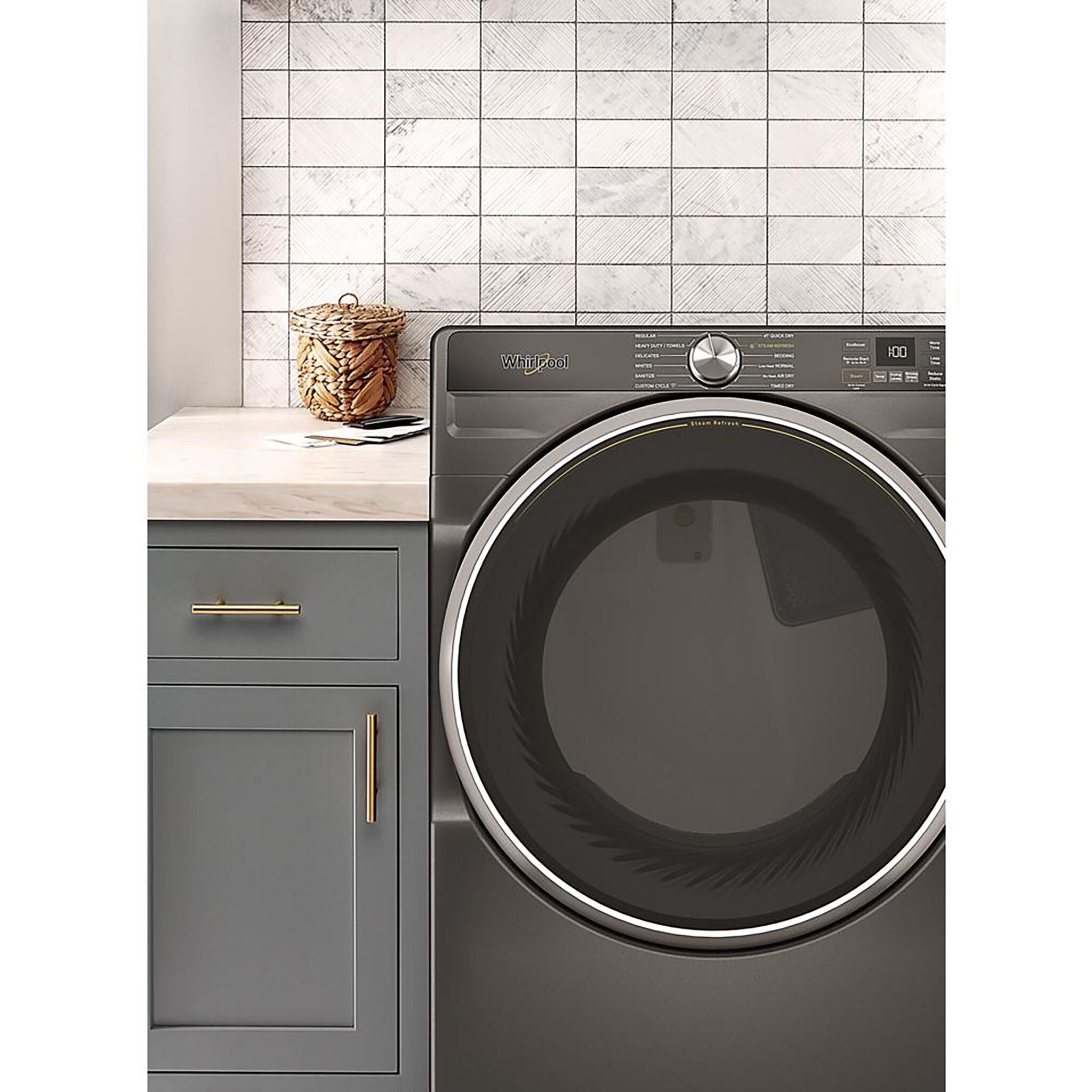 Whirlpool Volcano Black Gas Dryer (7.4 Cu.Ft.) - WGD6720RU