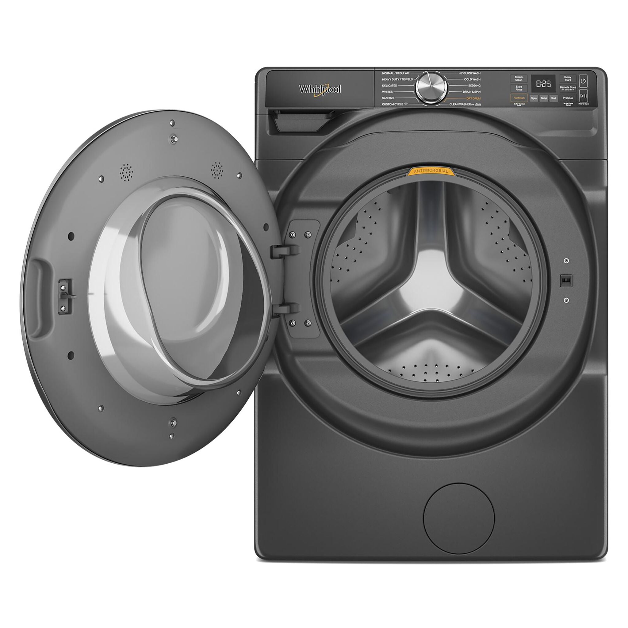 Whirlpool Volcano Black Front-Load Washer with FreshFlow™ Vent System (5.2 Cu.Ft.) - WFW5720RU