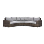 Whispering Pine 3 - Piece Outdoor Sectional - Dark Grey