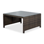 Whispering Pine Outdoor Coffee Table with 2 Ottomans - Dark Grey