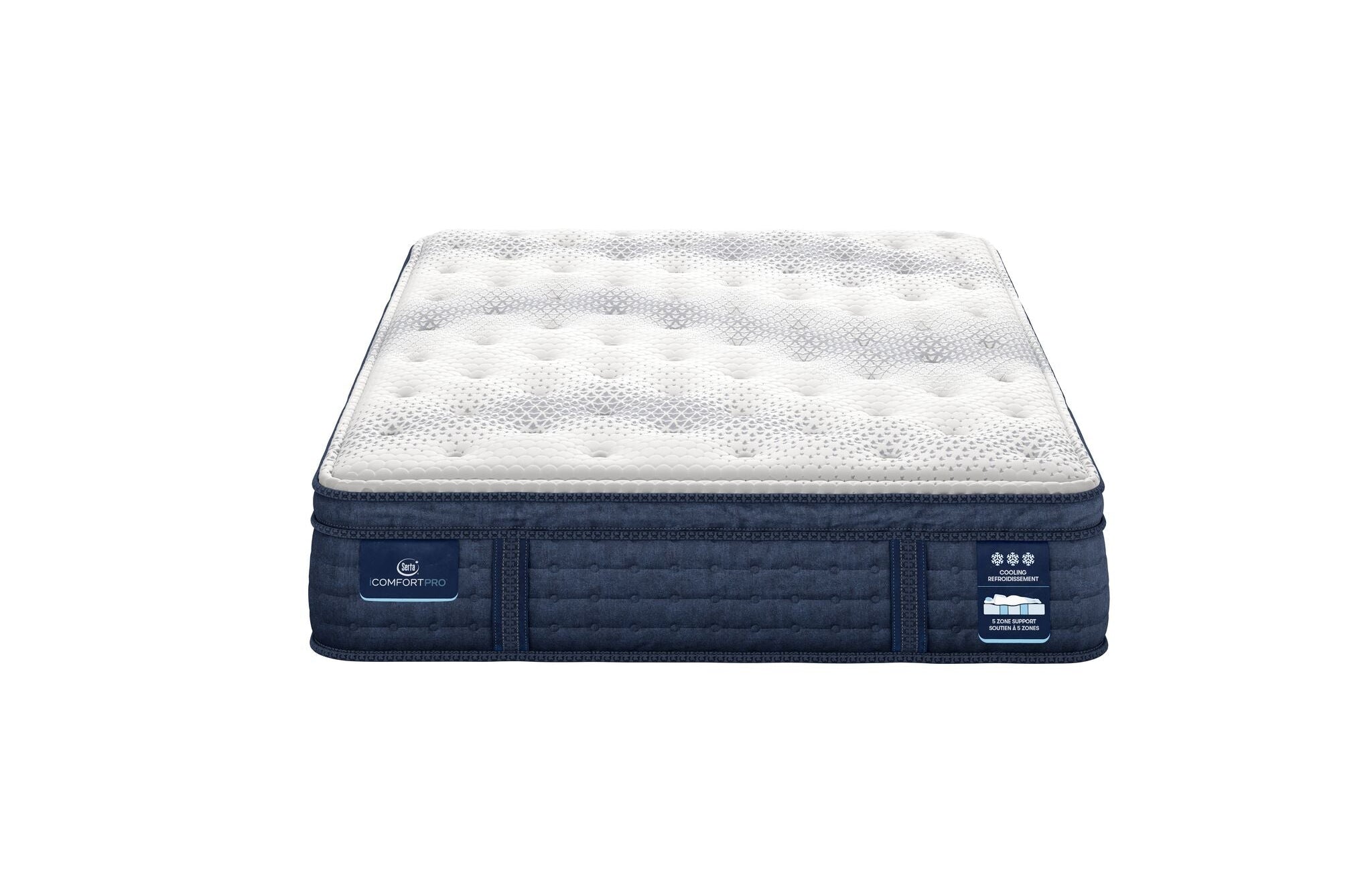 Serta iComfort PRO Whitby Firm Queen Mattress and Low Profile Split Boxspring Set