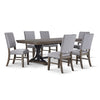 Yorkshire 7 - Piece Extendable Dining set - Warm Grey