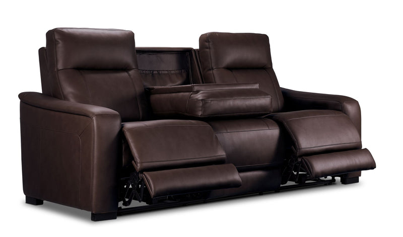 In Harmony - Zeppelin Power Reclining Sofa - Brown | Leon's