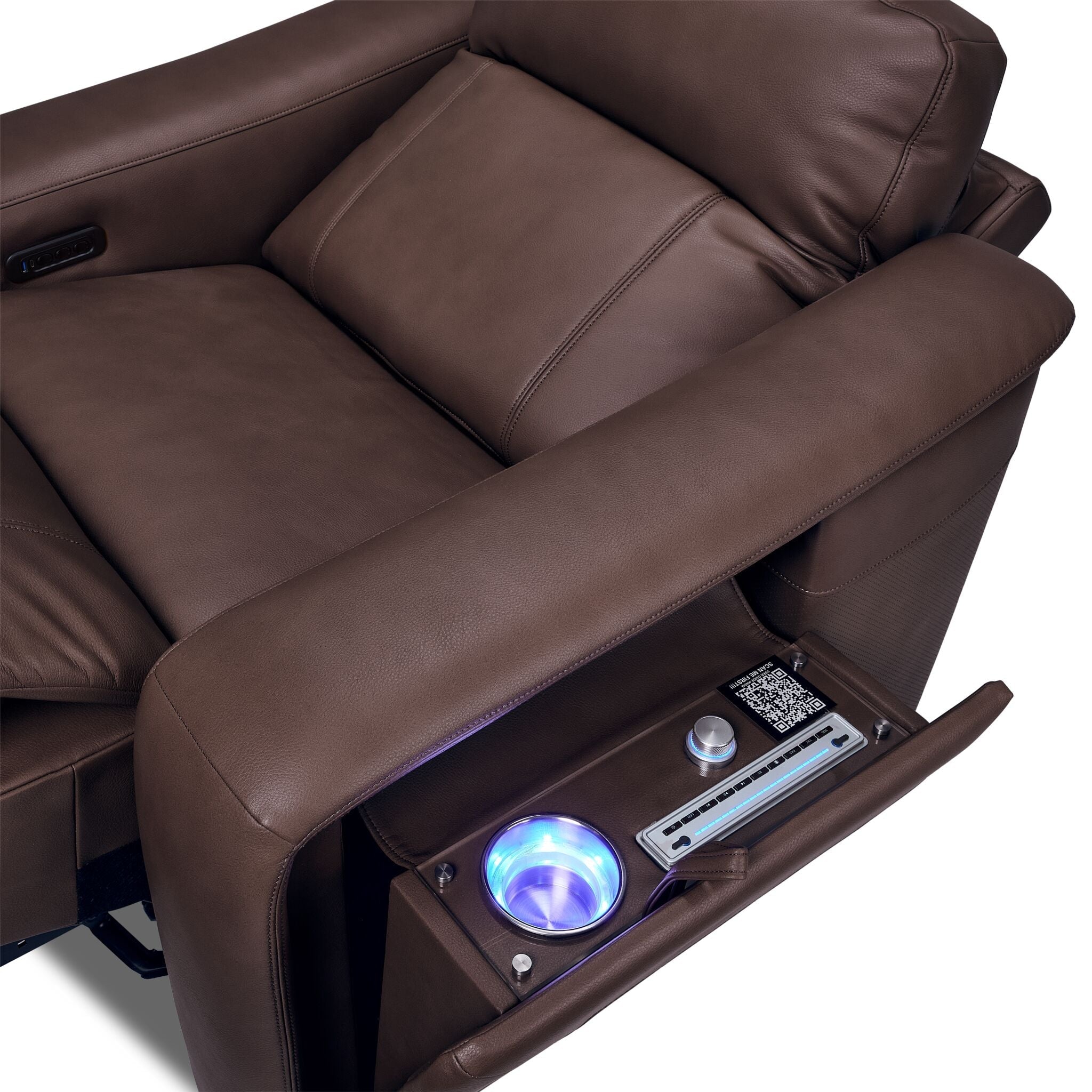 In Harmony - Zeppelin Power Recliner - Brown