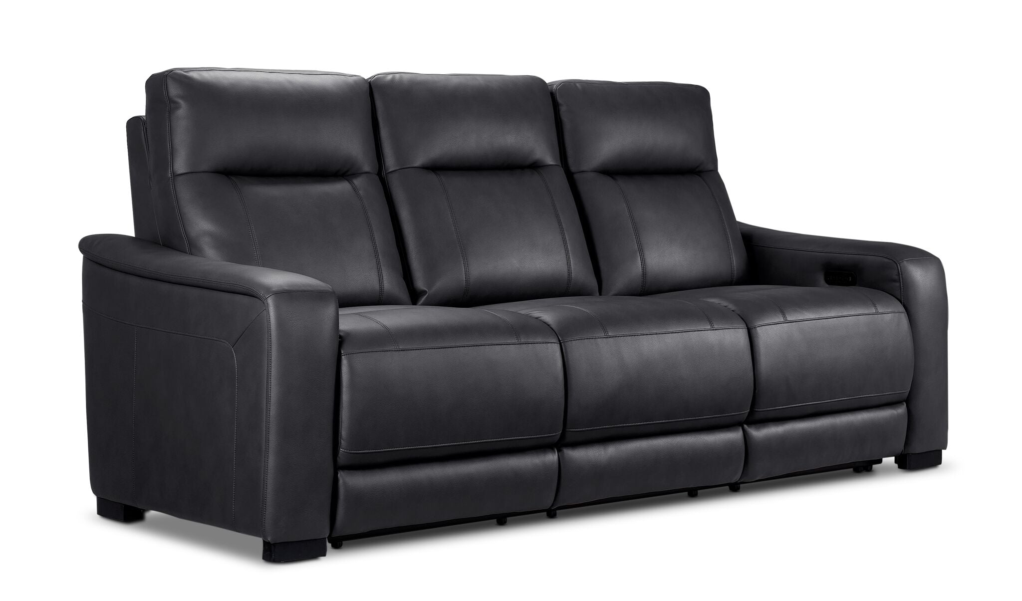 In Harmony - Zeppelin Power Reclining Sofa and Loveseat Set - Dark Grey