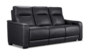 In Harmony - Zeppelin Power Reclining Sofa - Dark Grey