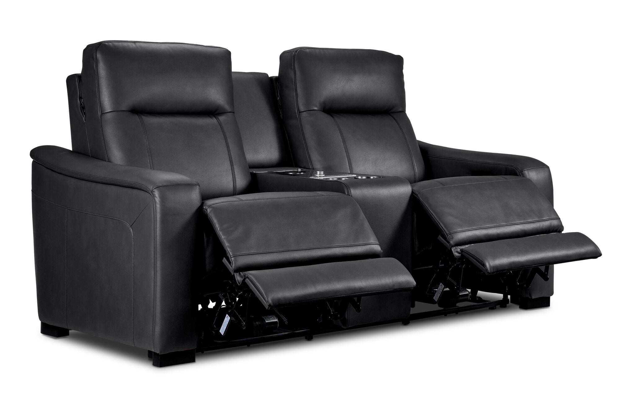 In Harmony - Zeppelin Power Reclining Loveseat - Dark Grey