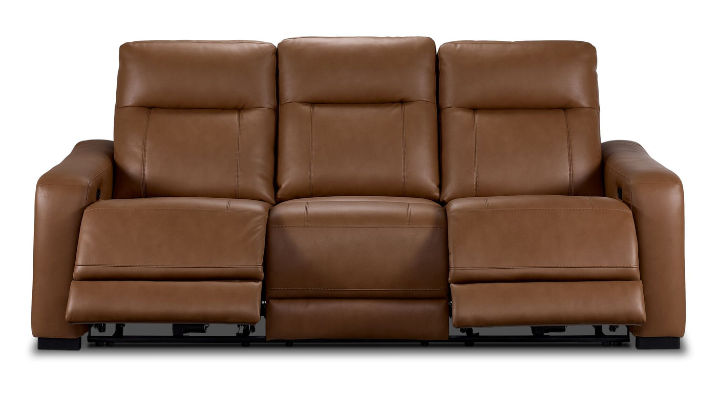 In Harmony - Zeppelin Power Reclining Sofa - Tan
