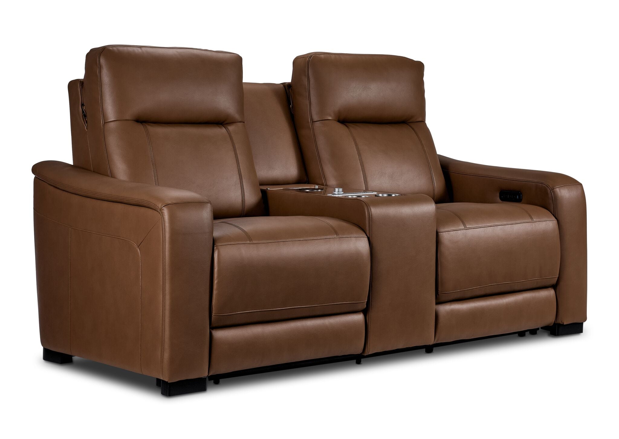 In Harmony - Zeppelin Power Reclining Sofa and Loveseat Set - Tan