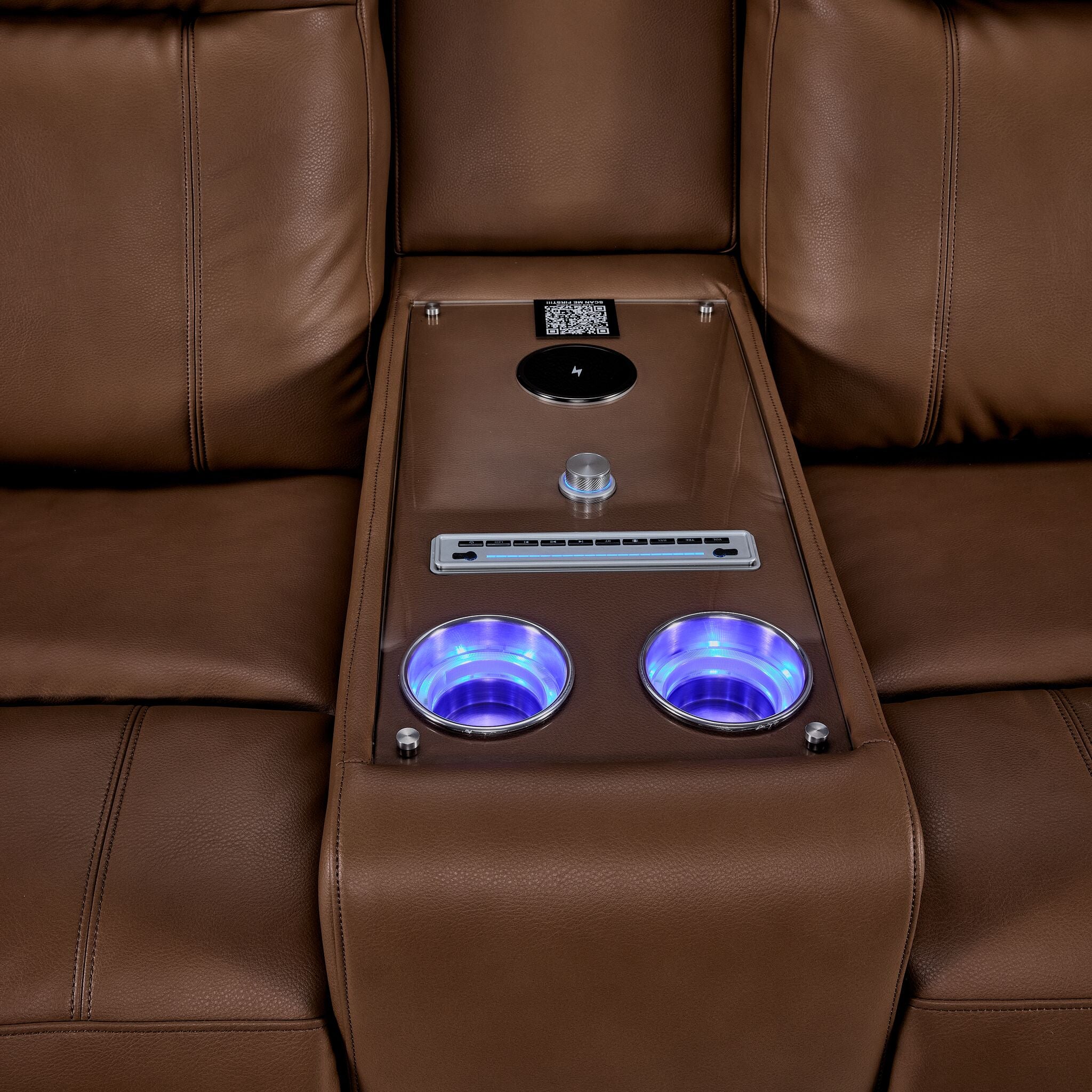 In Harmony - Zeppelin Power Reclining Loveseat - Tan