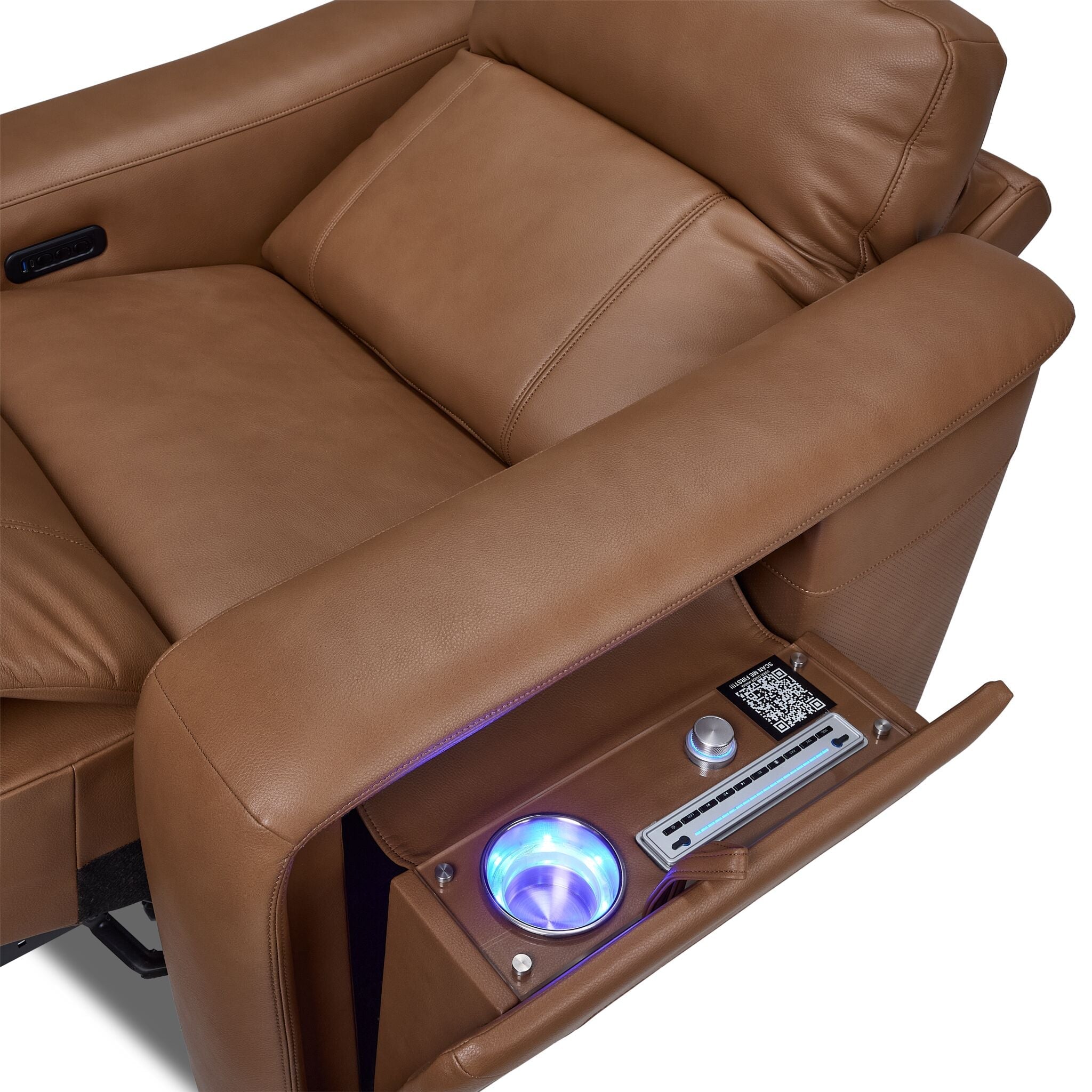 In Harmony - Zeppelin Power Recliner - Tan