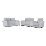 Zoey Power Reclining Sofa, Loveseat and Recliner Set - Natural