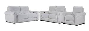 Zoey Power Reclining Sofa, Loveseat and Recliner Set - Natural