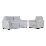 Zoey Power Reclining Sofa and Recliner Set - Natural