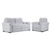 Zoey Power Reclining Sofa and Recliner Set - Snow