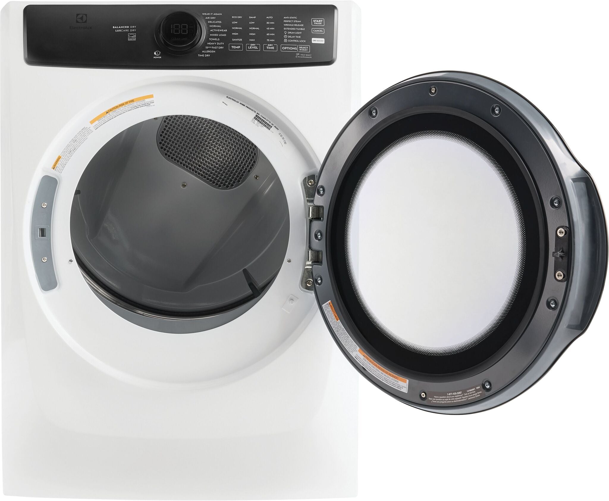 Electrolux Matte White Front Load Perfect Steam™ Electric Dryer with Balanced Dry™ and Instant Refresh (8.0 Cu. Ft.) - ELFE773CMW