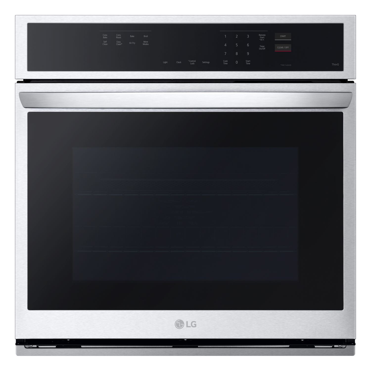 LG Stainless Steel 29.74" Smart Single Wall Oven with
Convection,Air Fry and EasyClean® (4.7 Cu. Ft.) - WSEP4723F