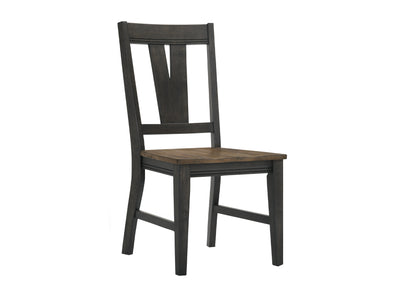 Addie Splat-Back Dining Chair - Brown