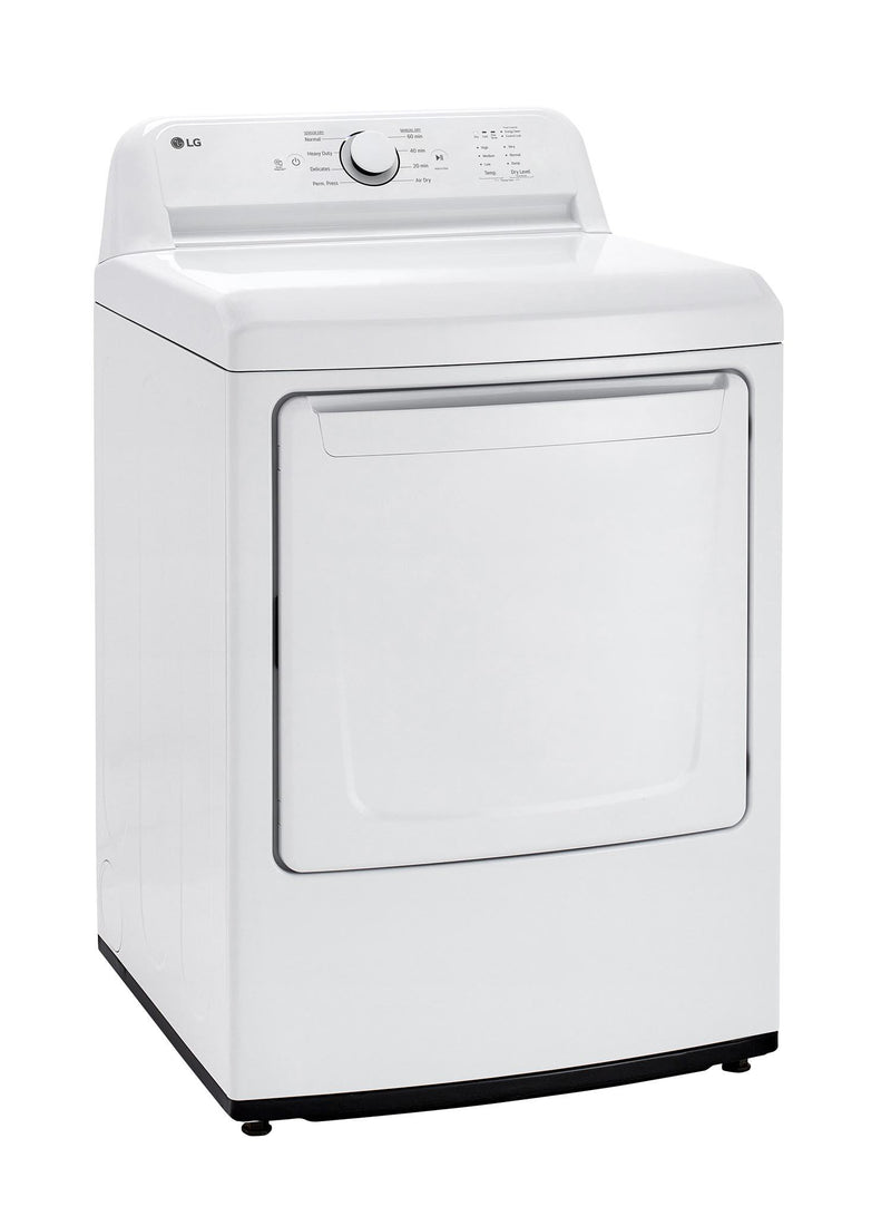 LG White Rear Control Energy Star Dryer with Sensor Dry (7.3 Cu. Ft