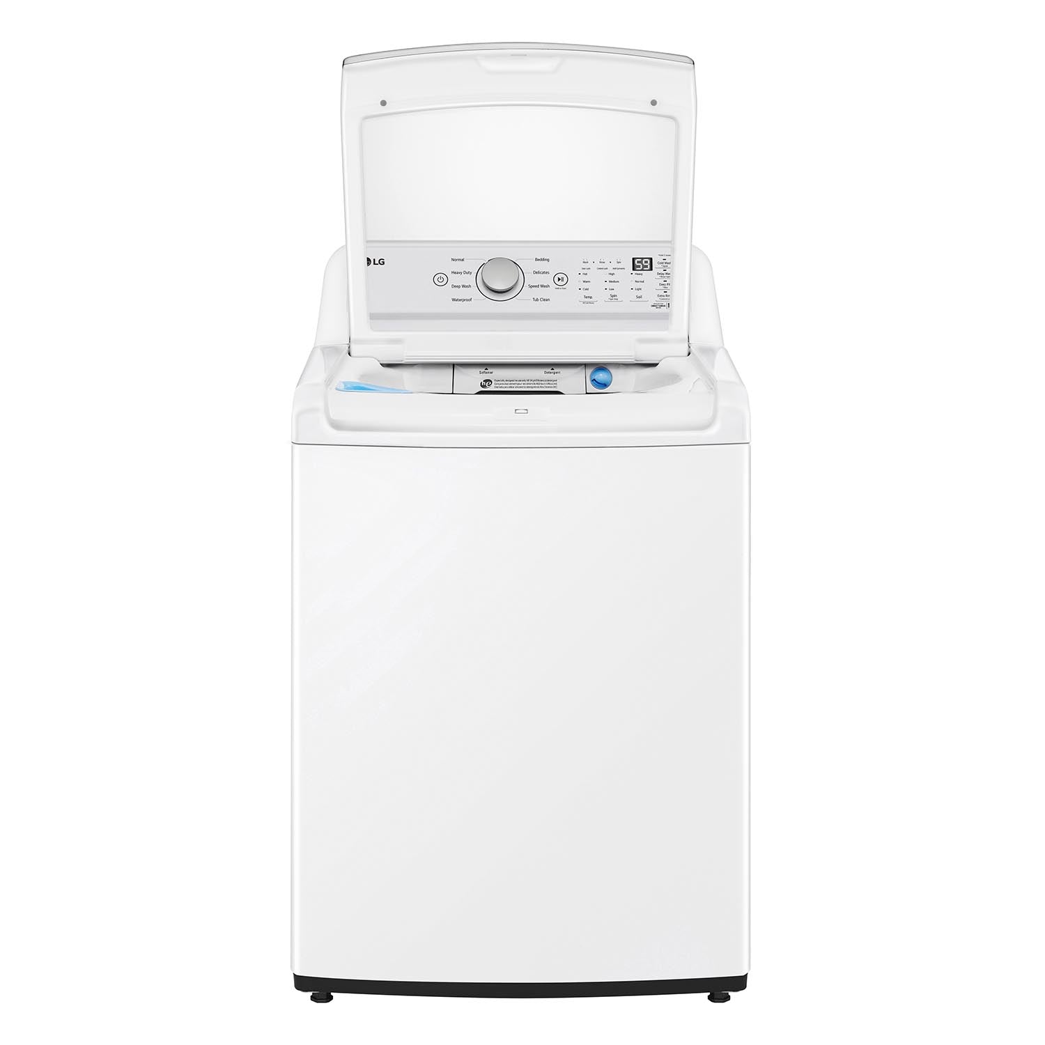 LG White Top Load Agitator Washer with 6Motion™ Technology (5.6 Cu. Ft) - WT7155CW