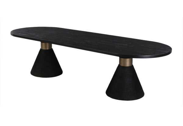 Montangu 120" Rope Dining Table - Black