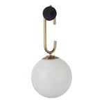 Birt Wall Sconce - Black/Brass/Frosted