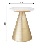 Swazi Marble Accent Table