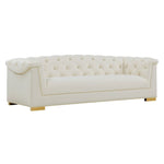 Corlett Velvet Sofa - Cream