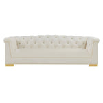 Corlett Velvet Sofa - Cream