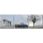 Morning Prep Wall Art - Blue/Green - 60 X 20 - Set of 3