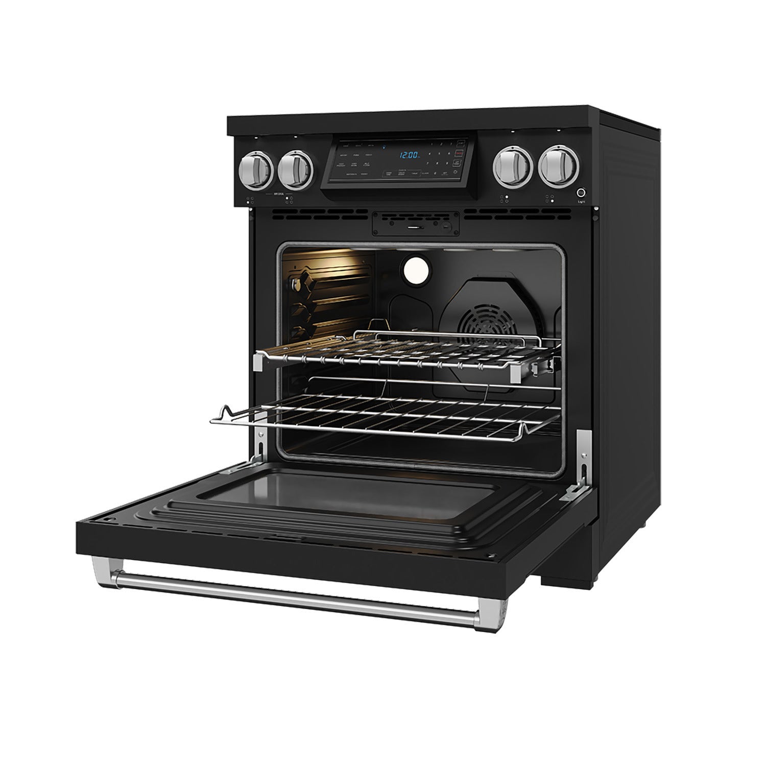 Thor Kitchen Gordon Ramsay Black Stainless Steel 30" Induction Range (4.8 cu ft)- RSI30B