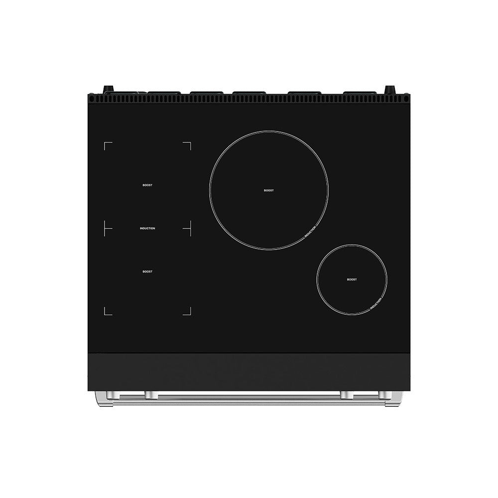 Thor Kitchen Gordon Ramsay Black Stainless Steel 30" Induction Range (4.8 cu ft)- RSI30B