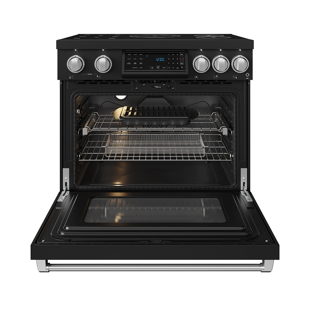 Thor Kitchen Gordon Ramsay Black Stainless Steel 36" Induction Range (6.0 cu ft)- RSI36B