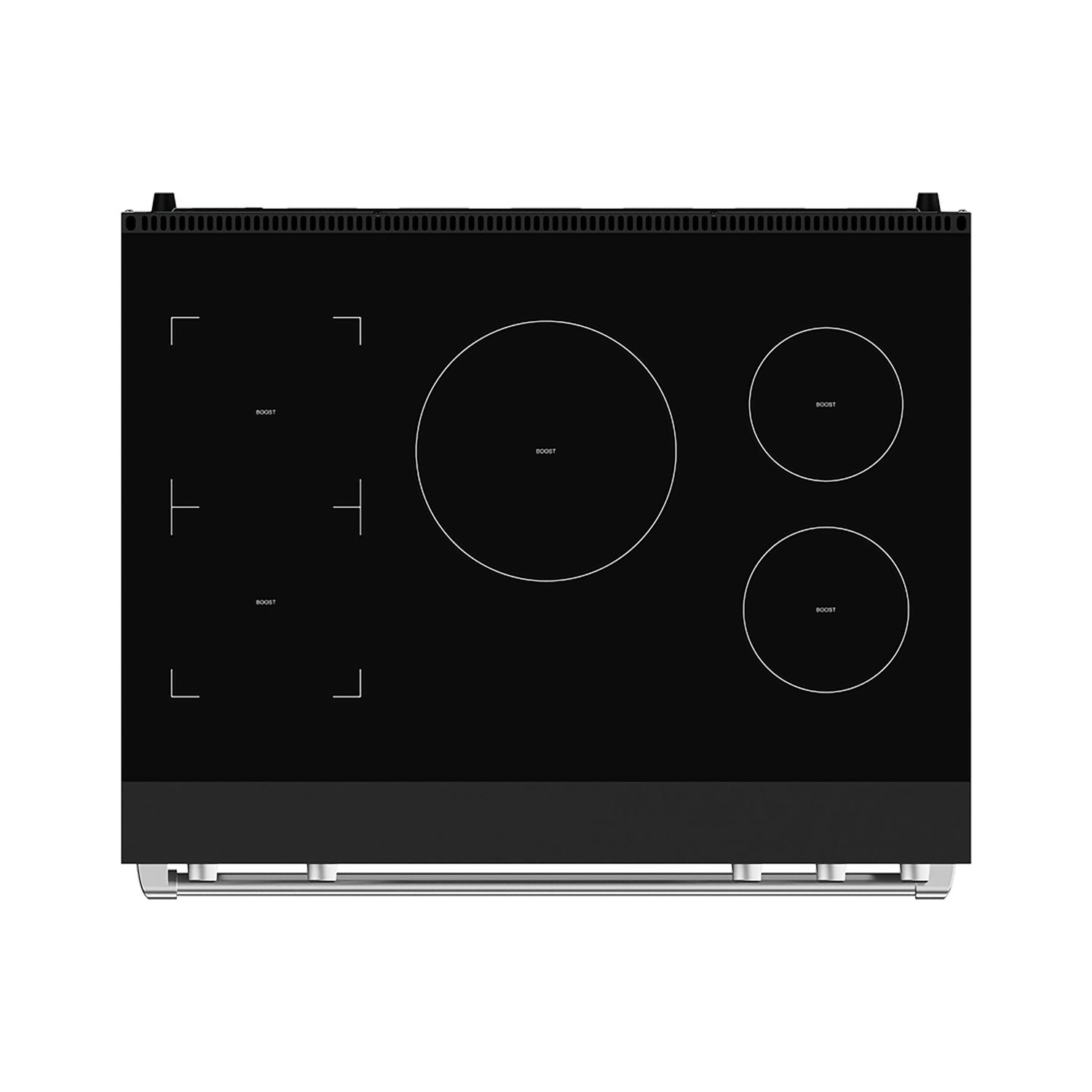 Thor Kitchen Gordon Ramsay Black Stainless Steel 36" Induction Range (6.0 cu ft)- RSI36B