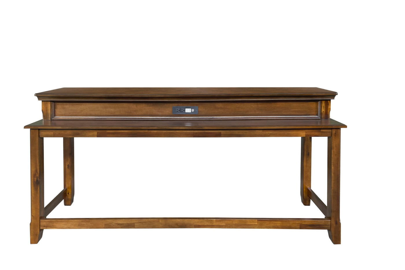 Turner 4-Piece Sofa Table with Stools - Walnut