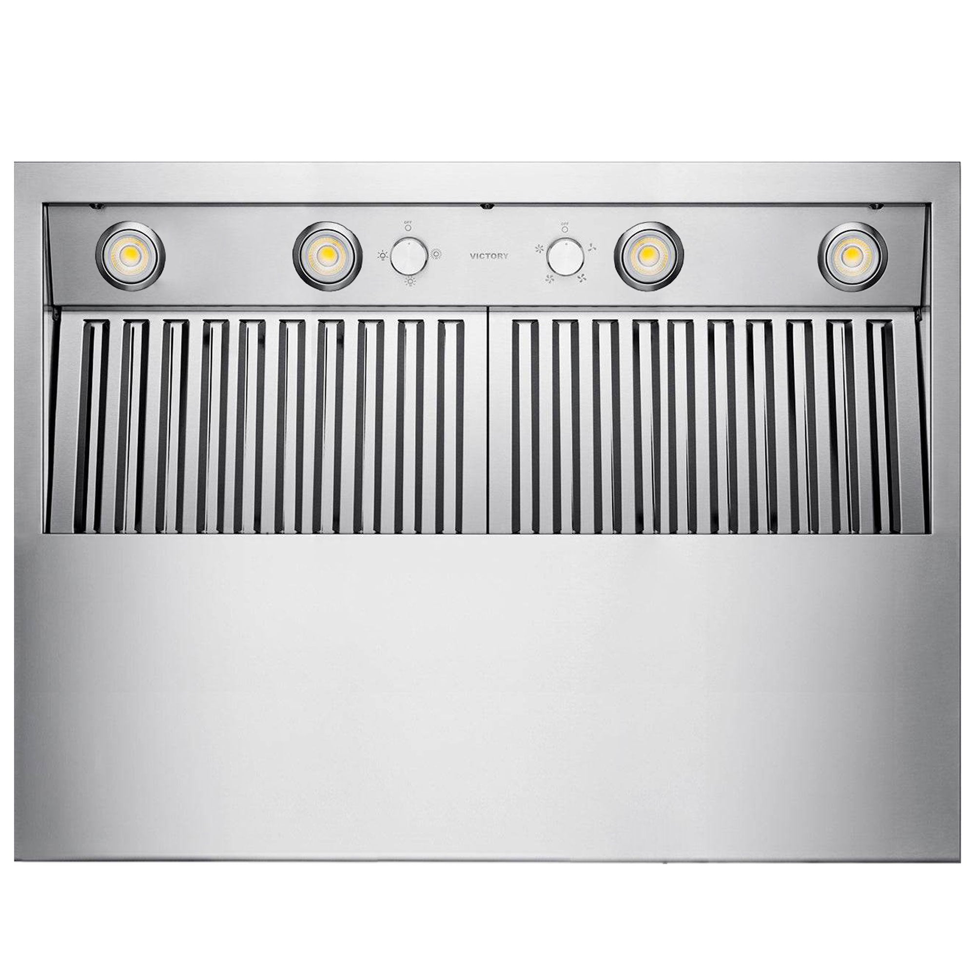 VICTORY Stainless Steel 48-Inch 1200 CFM Wall Mount Range Hood for Outdoor BBQ - Twister-BBQ-48