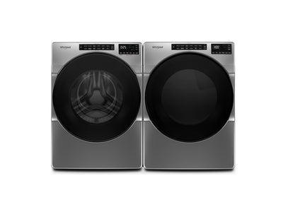 Whirlpool Chrome Shadow Front-Load Washer (5.8 cu. ft.) & Electric Dryer (7.4 cu. ft.) - WFW6605MC/YWED5605MC