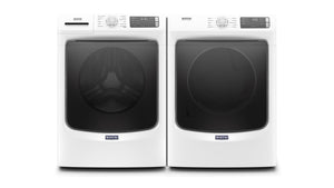 Maytag White Front-Load Washer (5.5 cu. ft.) & Gas Dryer (7.3 cu. ft.) - MHW6630HW/MGD5630HW