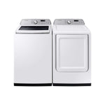 Samsung White Top Load Washer with Agitator and SmartThings (5.3 Cu.Ft) & White Electric Dryer with SmartThings (7.4 Cu.Ft) - WA46CG3505AWA4/DVE47CG3500WAC