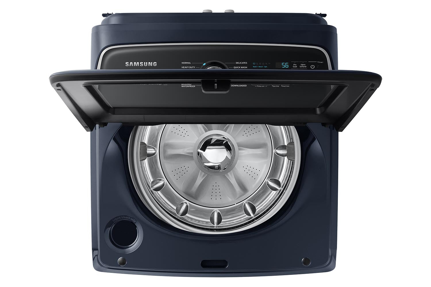 Samsung Navy Top Load Washer with Pet Care and Agitator (6.1cu.ft) - WA53CG7155ADA4