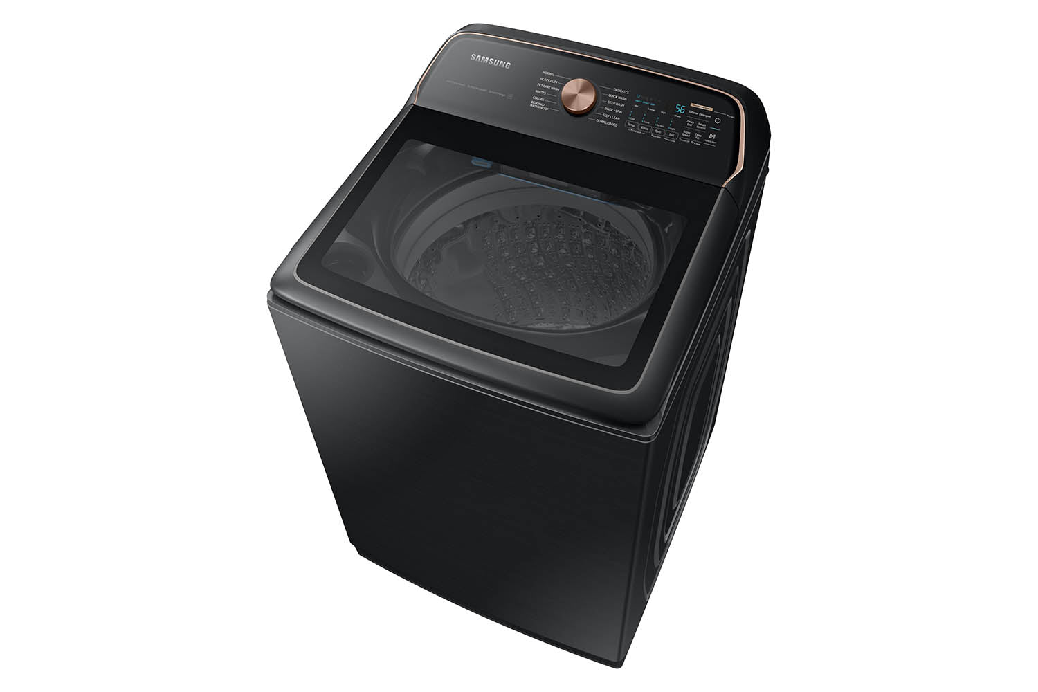 Samsung Black Stainless Ultra Capacity Top Load Washer (6.2cu.ft) - WA54CG7550AVA4