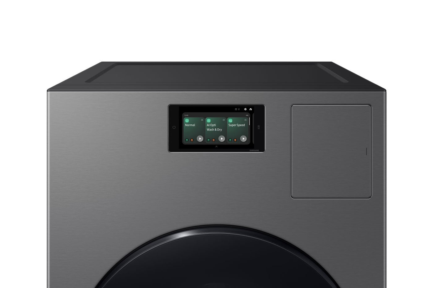 Samsung BESPOKE Dark Steel AI All-in-One Washer and Dryer Laundry Combo (6.1 cu.ft.) - WD53DBA900HZA1