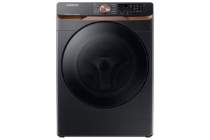 Samsung Black Stainless Steel Front Load Washer with Large Capacity and Super Speed (5.8cu.ft) - WF50BG8300AVUS