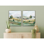 Rolling Hills II Wall Art - Green/White - 25 X 31